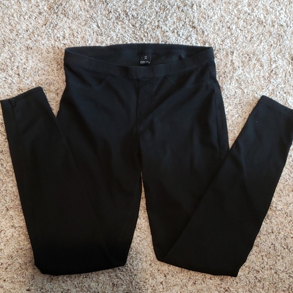 Black stretchy denim pants/tights - Picture 1 of 2